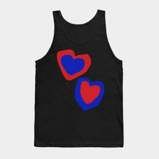 I Love My Life blue heart T-Shirt  #TPArtDecoContest Tank Top